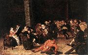 Harmen Hals Peasants at a Wedding Feast Germany oil painting artist